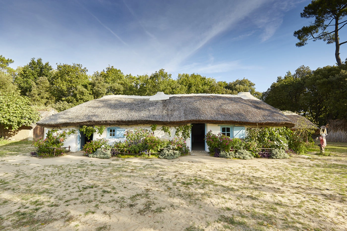 Une "bourrine", la maison traditionnelle  du marais Breton Vendéen